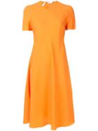 Rosetta Getty Flare Skirt Dress - Orange