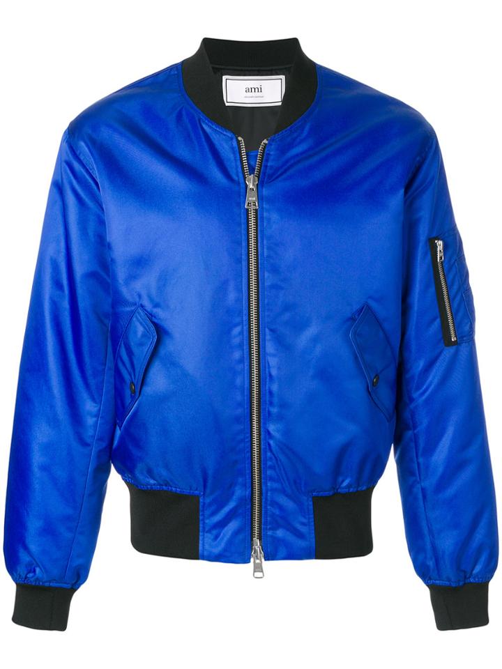 Ami Alexandre Mattiussi Bomber Jacket - Blue