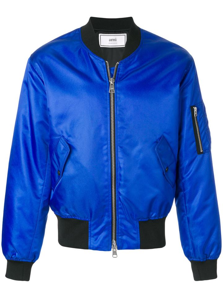 Ami Alexandre Mattiussi Bomber Jacket - Blue