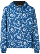 Versace - Printed Hooded Jacket - Men - Cotton/polyester - 48, Blue, Cotton/polyester