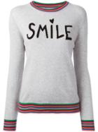 Chinti And Parker Smile Jumper, Women's, Size: Xl, Grey, Cashmere