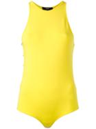 Versus Cut-out Detail Bodie, Women's, Size: 42, Yellow/orange, Viscose/polyamide/spandex/elastane
