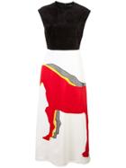 Derek Lam Sleeveless A-line Dress With Horse Embroidery - White