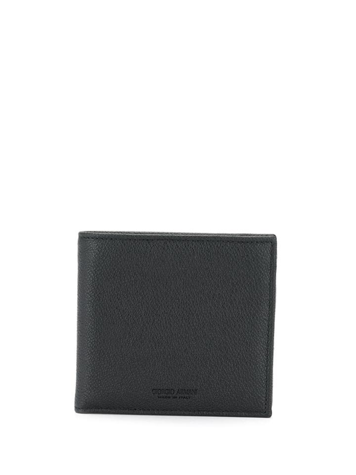 Giorgio Armani Classic Folding Wallet - Black