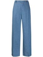 Closed Flared Trousers - Blue