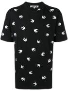 Mcq Alexander Mcqueen Embroidered Swallows T-shirt - Black