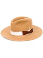 Nick Fouquet Bow Detail Hat - Brown