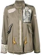 History Repeats Embroidered Jacket - Green