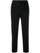 Mauro Grifoni Skinny Cropped Trousers - Black