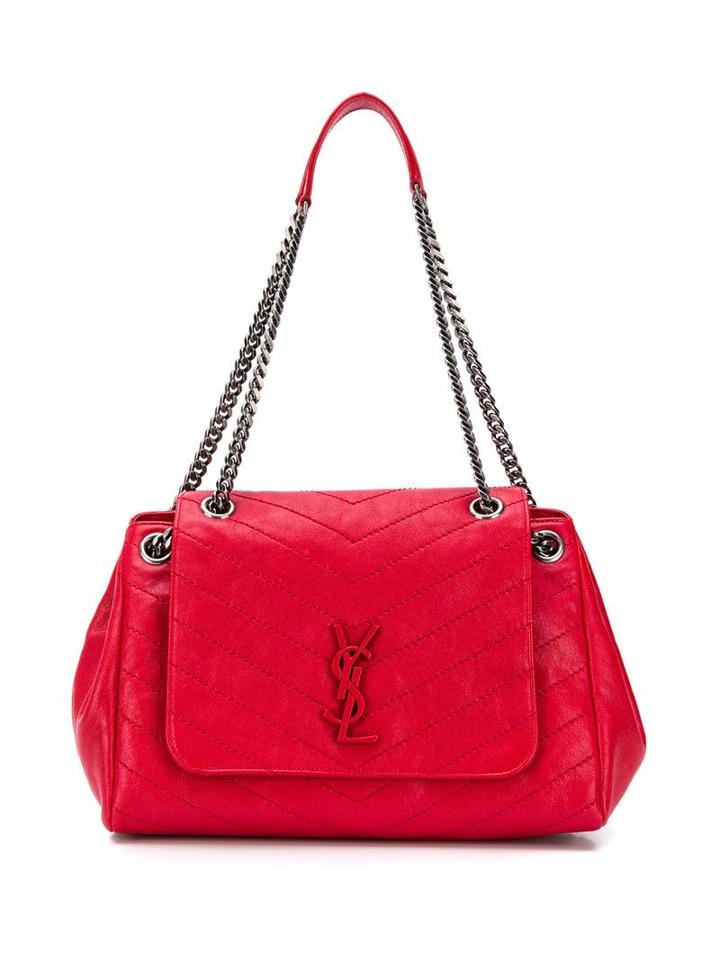 Saint Laurent Medium Nolita Bag - Red