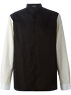 Ann Demeulemeester Contrast Sleeve Shirt, Men's, Size: Medium, Black, Cotton
