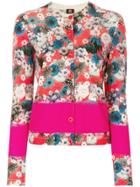 Ps By Paul Smith Floral Print Cardigan - Red