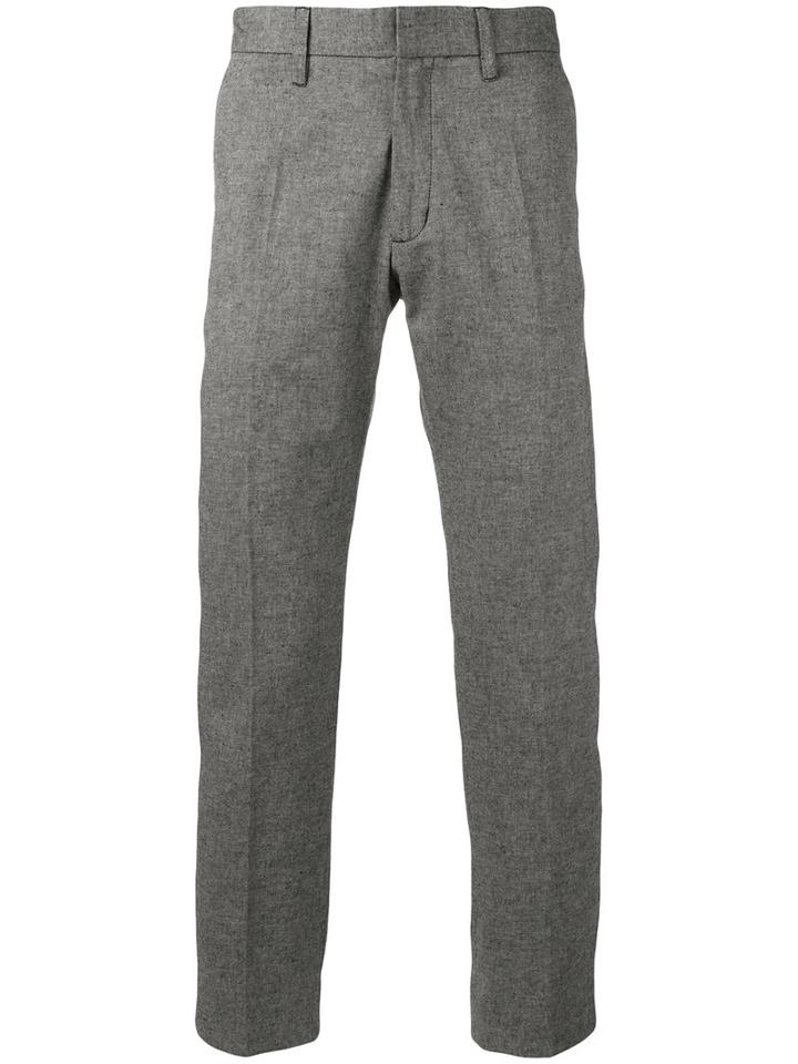 Hope Cropped Tailored Trousers, Men's, Size: 52, Grey, Cotton/linen/flax/polyester