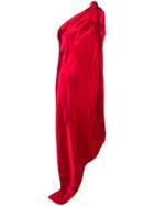 Mm6 Maison Margiela One-shoulder Asymmetric Dress - Red