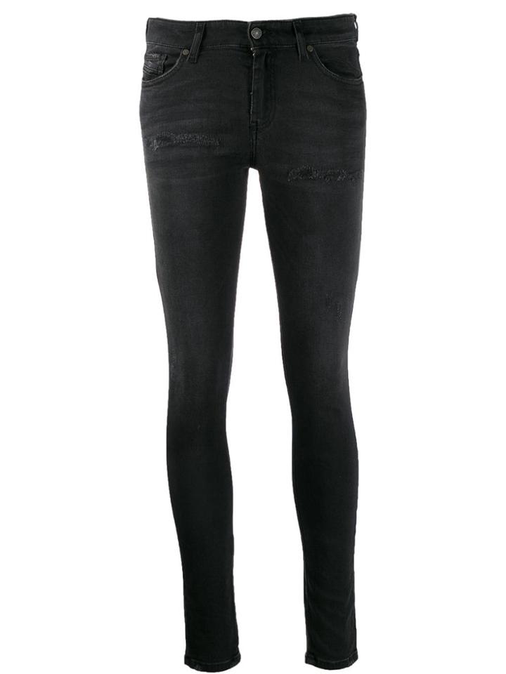 Diesel Slandy Super Skinny Jeans - Grey
