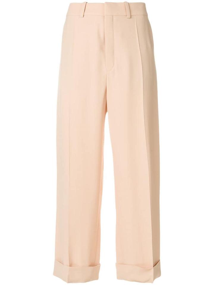 Chloé Wide Leg Culotte Trousers - Neutrals
