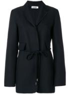 Jil Sander Belted Fitted Blazer - Black