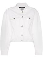 Ksubi Cropped Denim Jacket - White