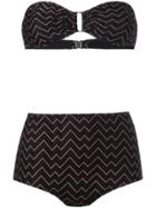 Missoni Chevron Knit Bikini - Black