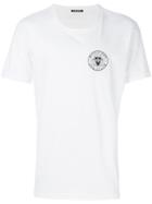 Balmain Logo Embroidered T-shirt - White