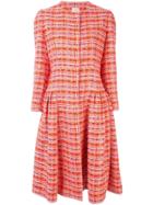 Delpozo Tweed Styled Dress - Red