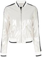Just Cavalli Metallic Bomber Jacket - Nude & Neutrals