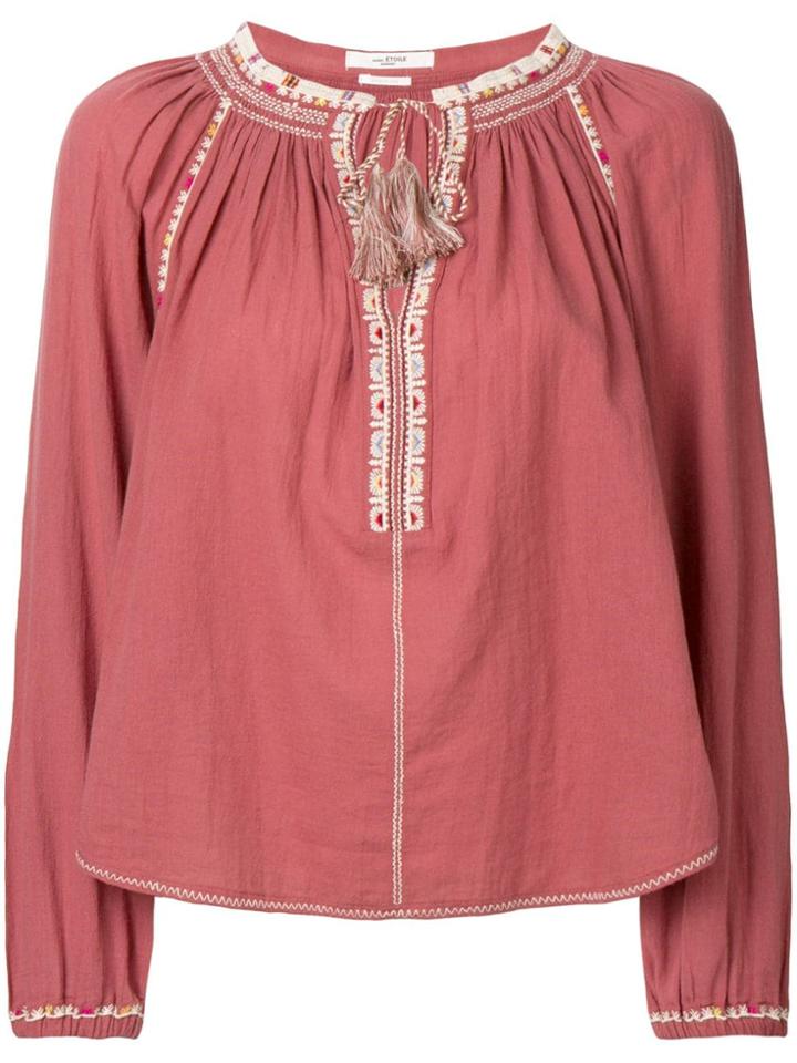 Isabel Marant Étoile Rina Embroidered Blouse - Pink