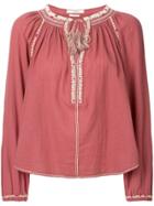 Isabel Marant Étoile Rina Embroidered Blouse - Pink