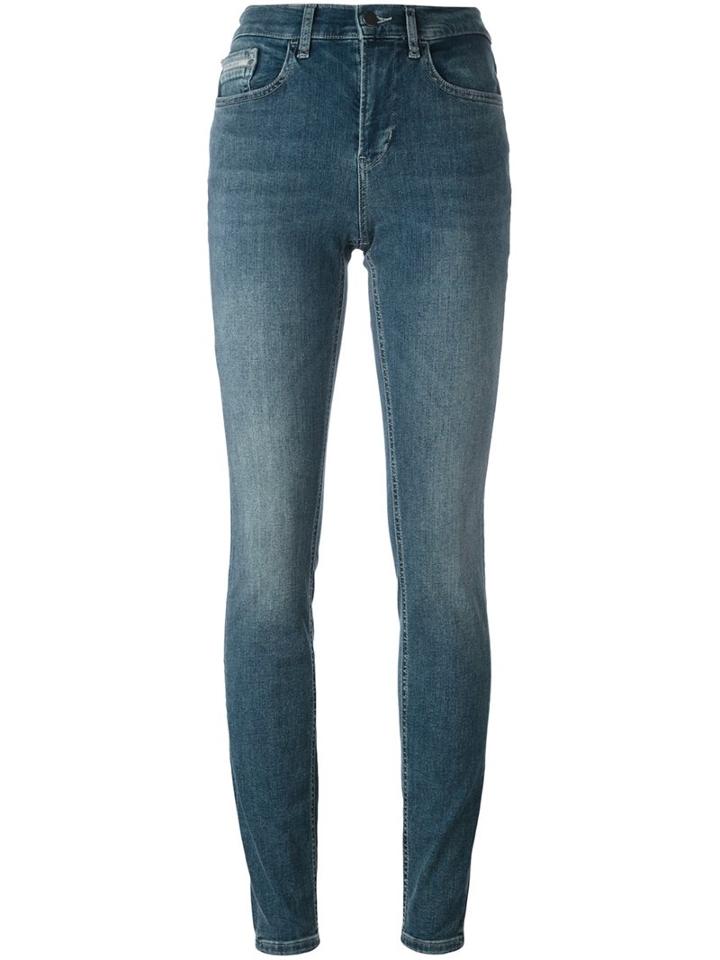 Calvin Klein Jeans High Rise Skinny Jeans, Women's, Size: 24, Blue, Cotton/polyester/spandex/elastane