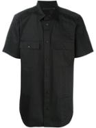 Alexander Wang Panelled Short Sleeve Shirt, Men's, Size: 48, Black, Cotton