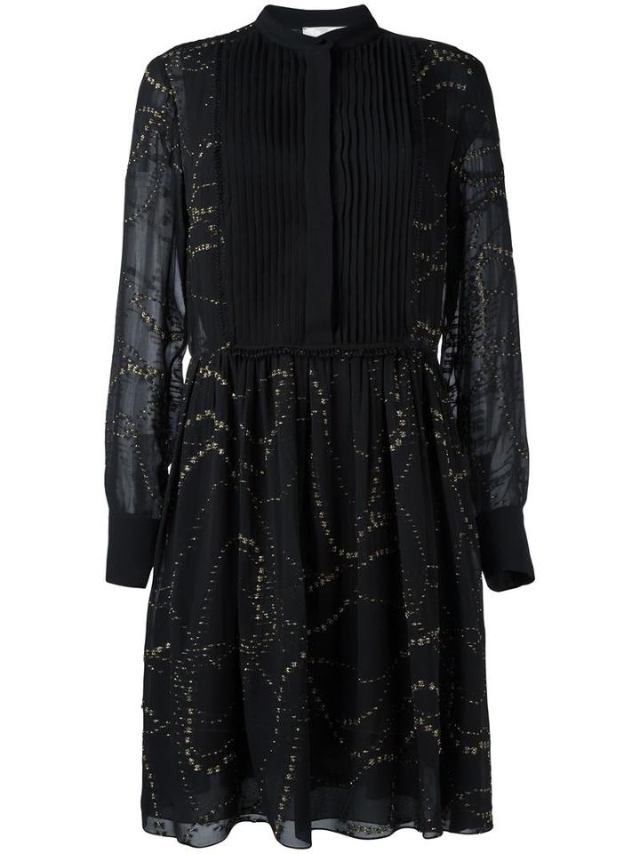 Chloé Starry-sky Dress, Women's, Size: 38, Black, Silk/polyester/polyamide