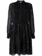 Chloé Starry-sky Dress, Women's, Size: 38, Black, Silk/polyester/polyamide