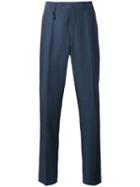 Incotex - Classic Tailored Trousers - Men - Linen/flax/wool - 48, Blue, Linen/flax/wool