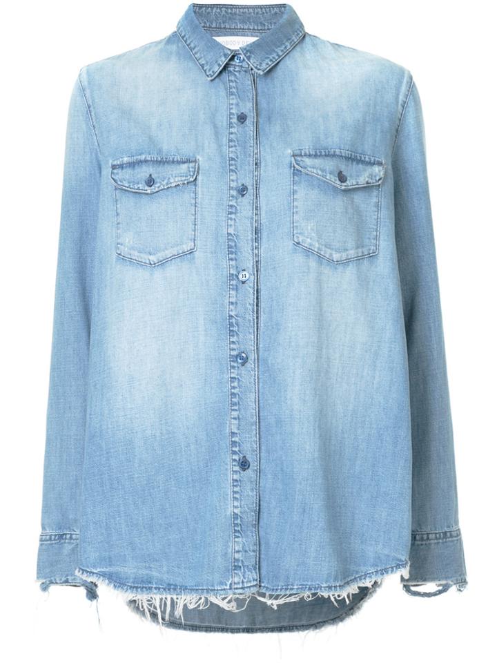 Nobody Denim Old Fav Shirt Flirtatious - Blue