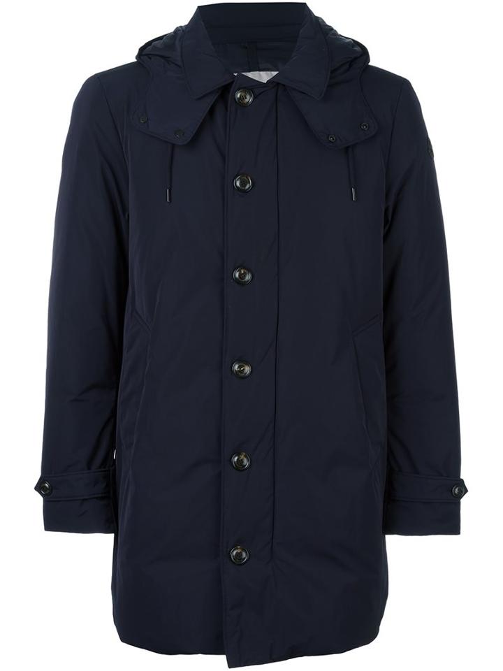 Moncler 'sawtell' Padded Coat, Men's, Size: 3, Blue, Feather Down/polyamide/polyester