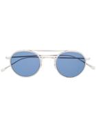 Garrett Leight Lexington 5 Round-frame Sunglasses - Metallic