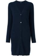 Twin-set Long Cardigan, Women's, Size: Xl, Blue, Cashmere