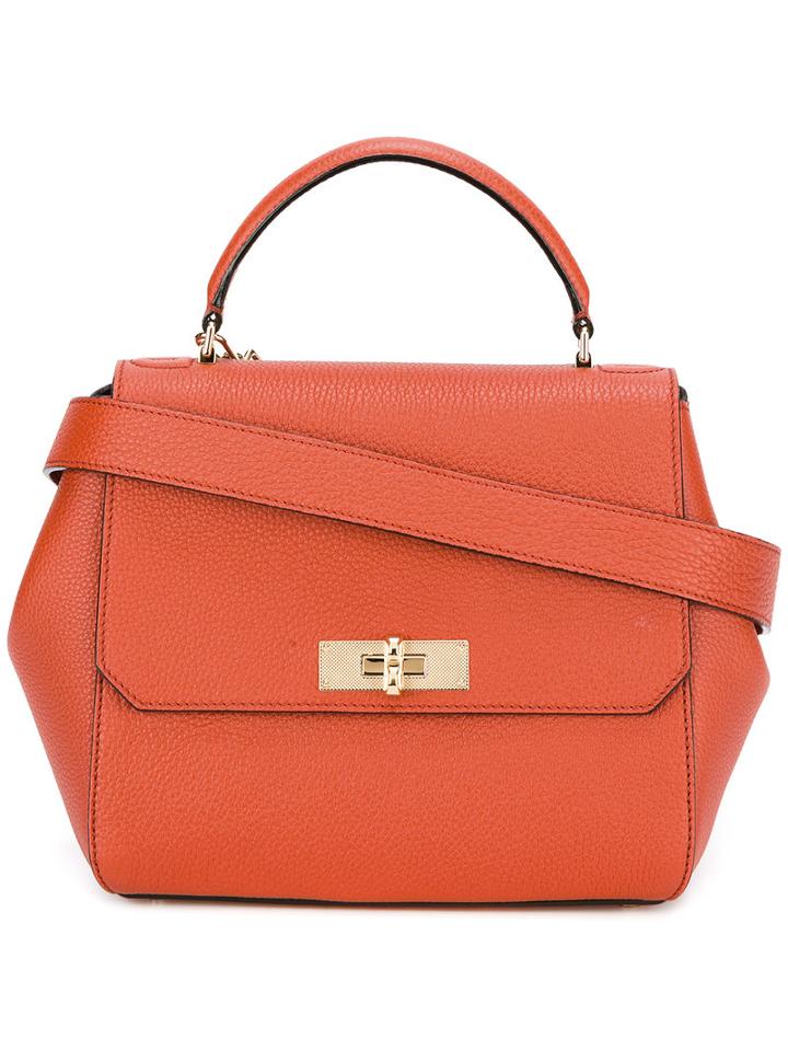 Bally - Flip Lock Shoulder Bag - Women - Calf Leather - One Size, Women's, Red, Calf Leather
