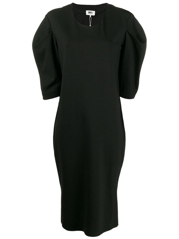Mm6 Maison Margiela Puff-sleeve Dress - Black