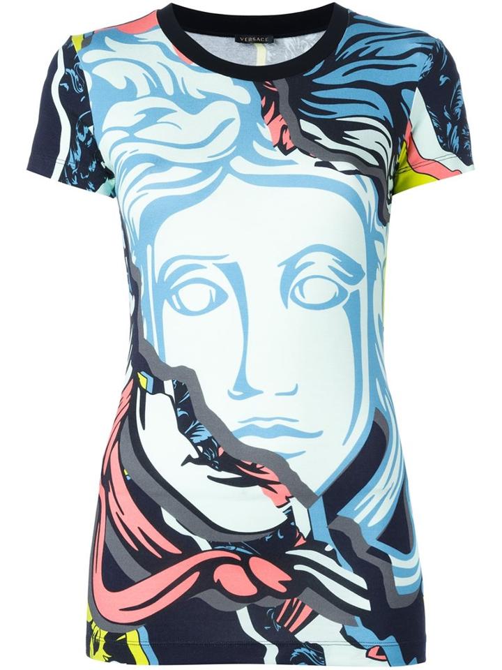 Versace 'jagged Baroque Medusa' T-shirt