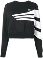 Adidas Cropped Logo Sweatshirt - Black