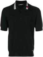 Dsquared2 Logo Knitted Polo Shirt - Black
