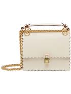Fendi Kan I Scalloped Handbag - Nude & Neutrals