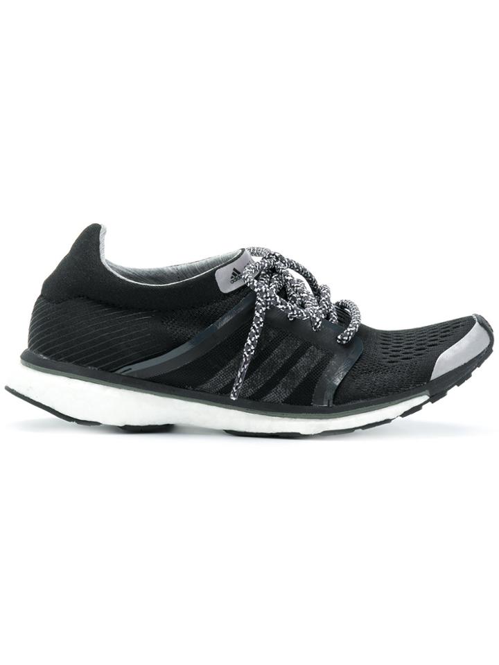Adidas By Stella Mccartney Panelled Perforated Sneakers - Black
