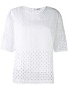 P.a.r.o.s.h. Open Embroidery T-shirt - White