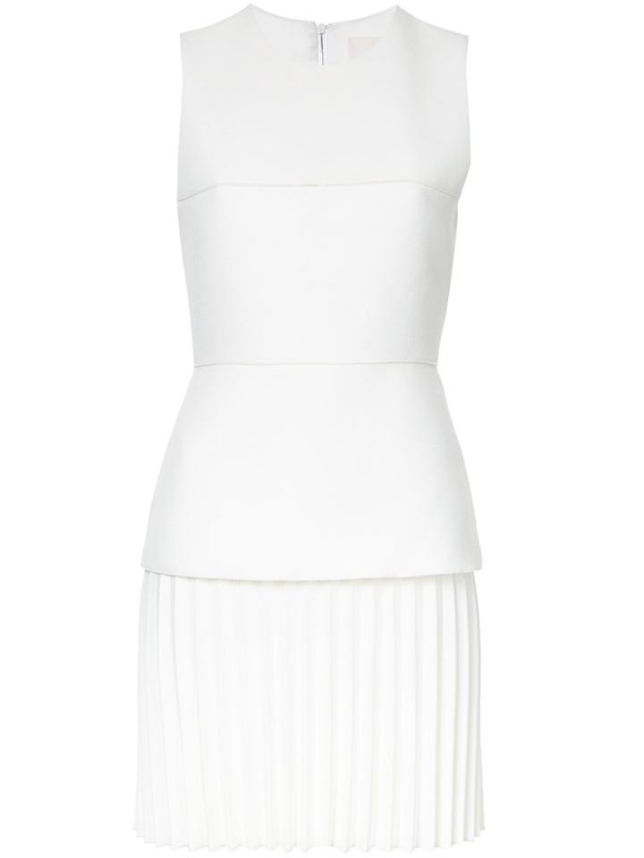 Dion Lee Pleated Mini Dress - White