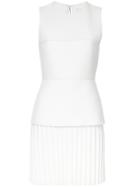 Dion Lee Pleated Mini Dress - White