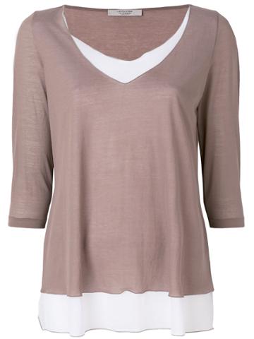 La Fileria For D'aniello Layered Shirt - Brown