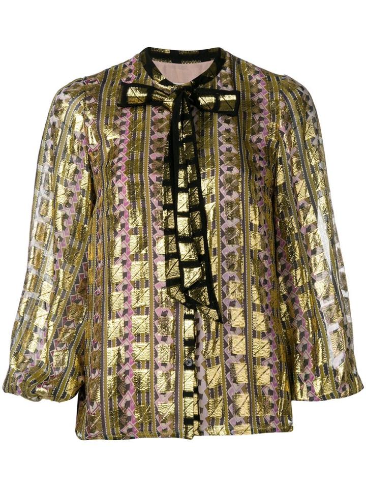 Temperley London Letter Blouse - Gold