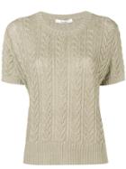 Max Mara Lusso Knitted Top - Neutrals